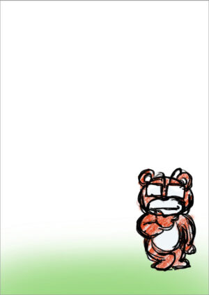 芝生を描く